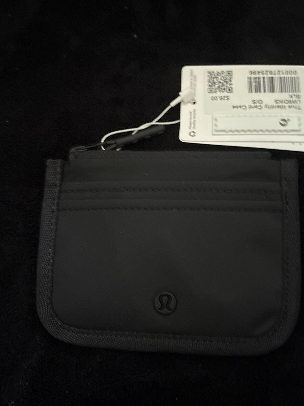 lululemon athletica Black Card Sleeve Wallet with Logo
